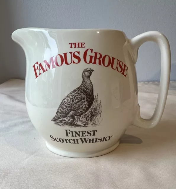 Vintage The Famous Grouse Finest Scotch Whisky Wade PDM Water Jug advertising