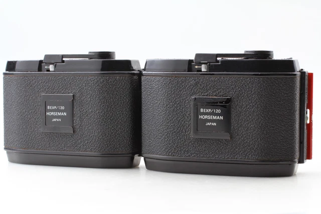 SET OF 2 [Exc+5] HORSEMAN 8EXP 120 Roll Film Back Holder 6x9 Type