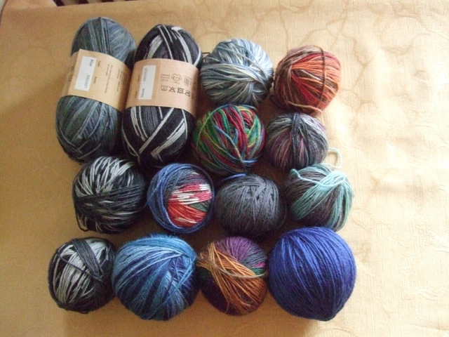 Sockenwolle 4-fach Reste Paket 300 g