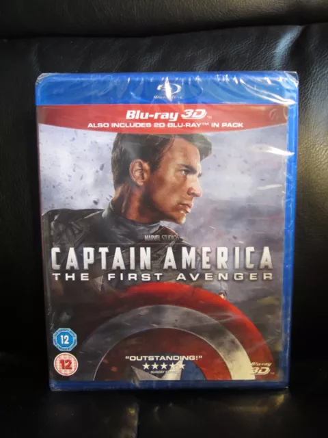 Captain America the First Avenger 3D/2D Blu-Ray Marvel Region Free New Sealed