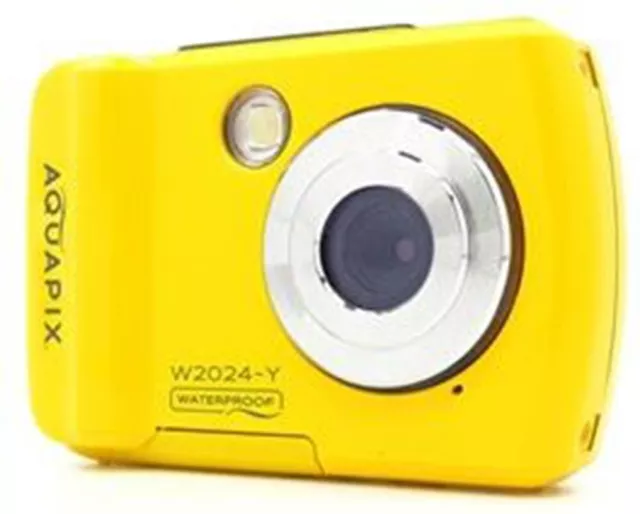 Cámara digital impermeable Aquapix W2024 Splash 3M HD720P 5 MP en amarillo (Reino Unido) nueva