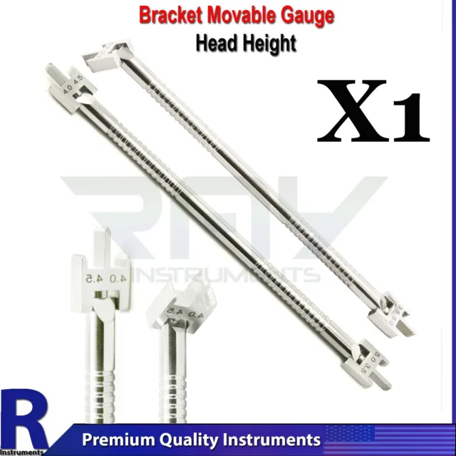 New Dental Bracket Positioning Movable Head Height Gauge Orthodontic Instruments