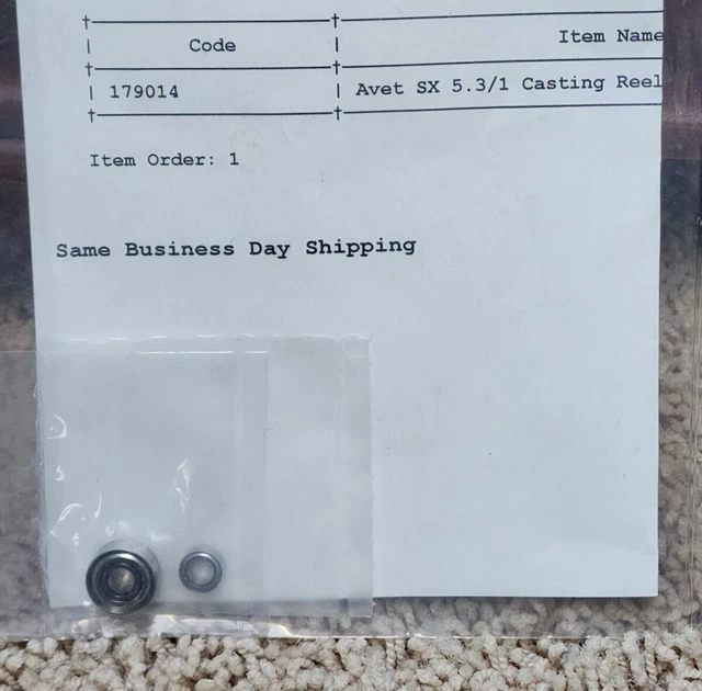 Avet SX 5.3/1 Fishing Reel Hybrid Ceramic Ball Bearing set of 2 Reel Bearings