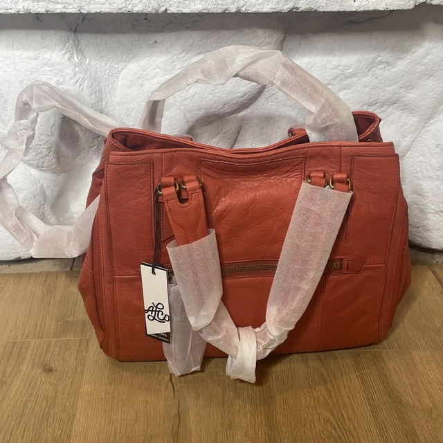 American Leather Company Bailey Convertible Shopper Whiskey Brand New NWT $298