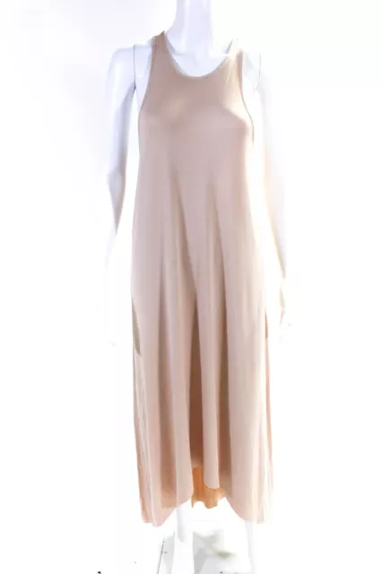 Rachel Pally Womens Scoop Neck Full Length Tank Dress Beige Size Extra Small