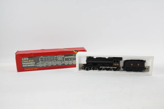 Boxed Hornby OO Gauge Model Railways, 7476 NE Locomotive w/ Tender, Class B12