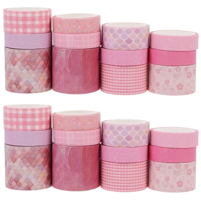 24 Rolls Scrapbook Tapes cintas de muestra simples pegamento extractor de álbumes de colección hágalo usted mismo