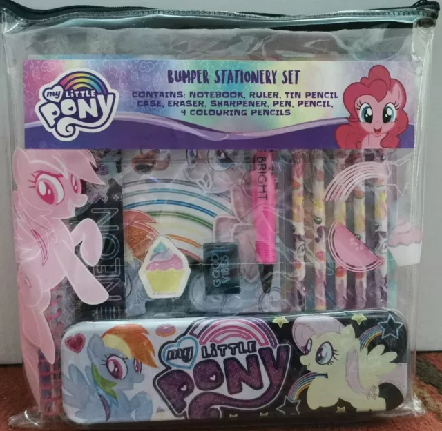 My Little Pony Bumper Stationery Set notebook ruler Pencil case School Girl