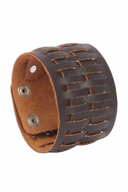 Punk Genuine Leather Han Cuff Bracelet Wristband Clearance Sale!