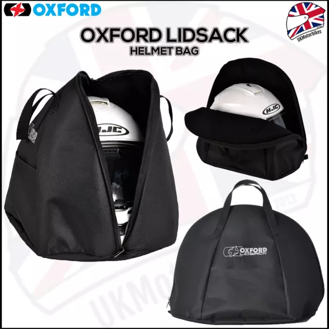 Oxford Lidsack Motorcycle Helmet Bag Motorbike Crash Lid Storage Carry OL261