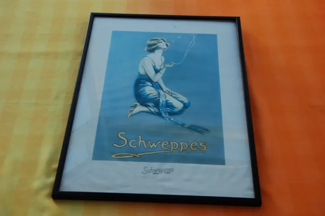 Rare Vintage Schweppes  Advertising Print