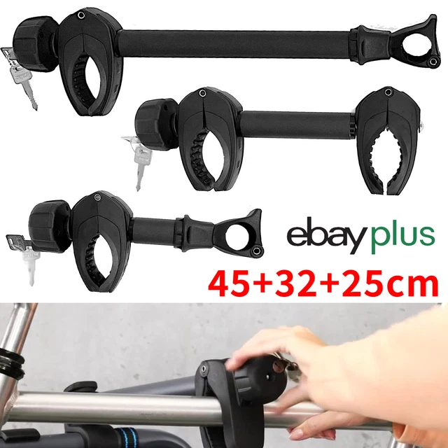 Supporto telaio per portabici chiudibile a chiave in lungo/corto/entrambi i lati set da 3/