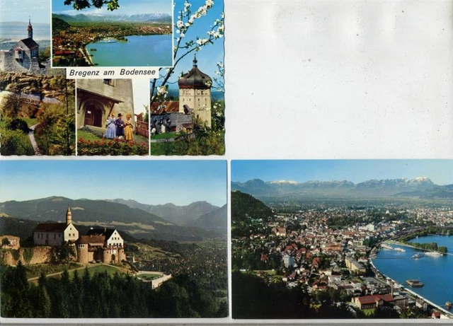 20023767 - Bregenz am Bodensee, 3 tolle AK, 1x gegen Rheintal, 1x mit