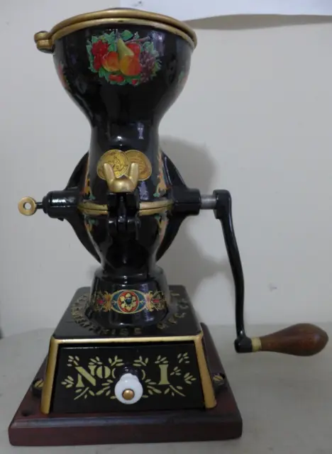 Restored Antique Enterprise Mfg No. 1 Cast Iron Coffee Grinder