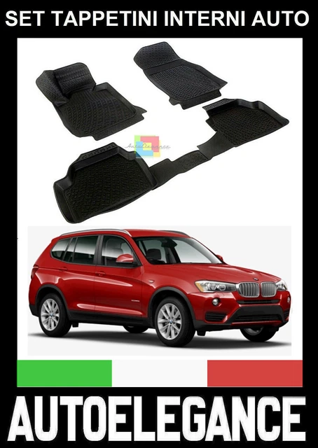 Tappetini In Gomma Gledring Per BMW X3 G45 2024 – Profilo T, 4 Pezzi Su Misura, Bordo Alto 13 Mm, Antiscivolo E Facili Da Pulire