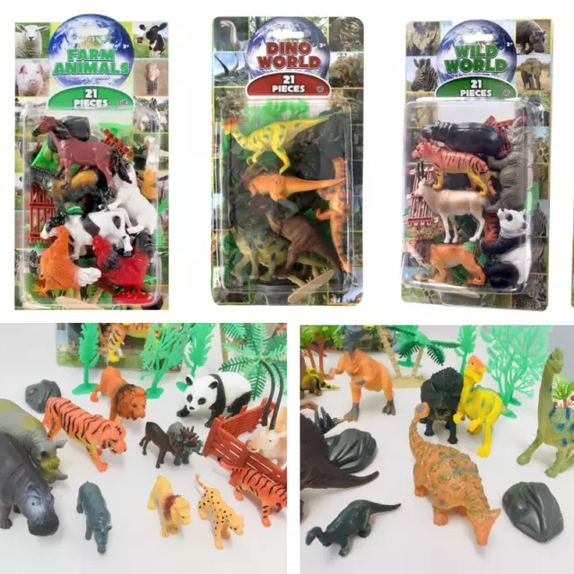 TOY ANIMAL FIGURES toy animal sets plastic toy animals farm ocean wild
