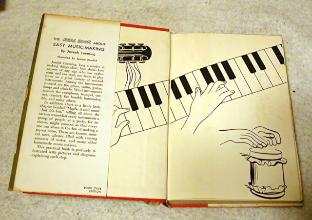 1952 The Real Book about Easy Music-making - Couverture rigide avec couverture poussière 3