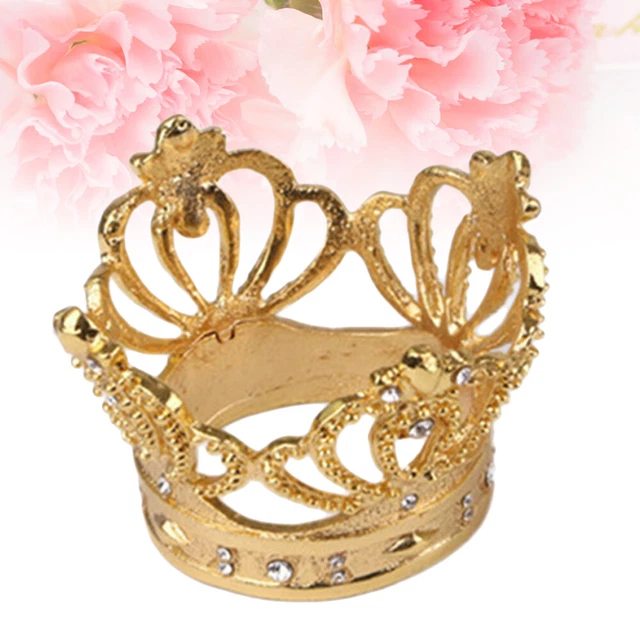 Clips de servilleta de fiesta bucles brillantes para anillos de servilleta de diamante
