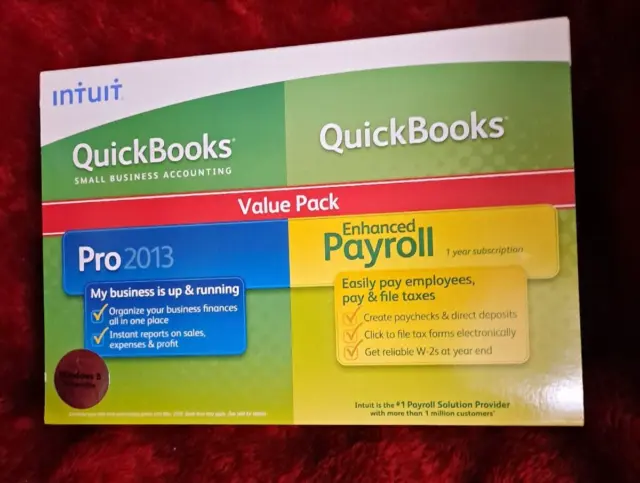 Intuit Quickbooks Pro 2013 Full Version License Codes w/ Enhanced Payroll