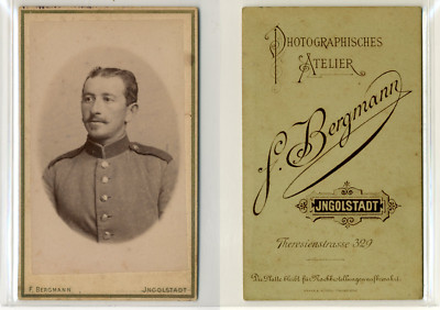 Pologne Ast&Feder jeune officier Legnica soldat à identifier CDV vintage alb 
