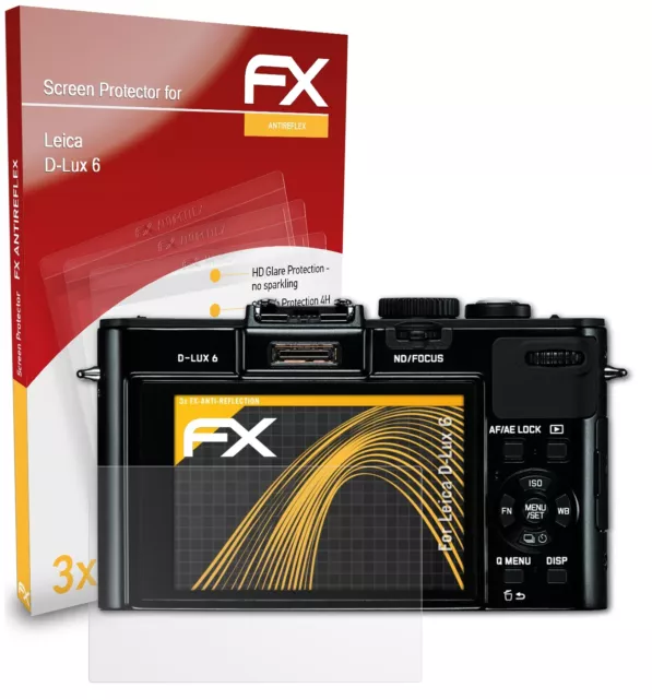 atFoliX 3x Screen Protection Film for Leica D-Lux 6 matt&shockproof