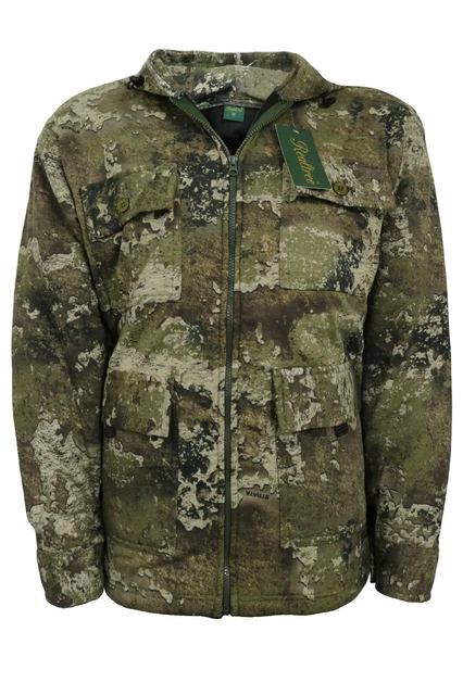Mens Thick Fleece Realtree Jacket Jungle Camo Print Hunting Fishing Coat M-6XL 7