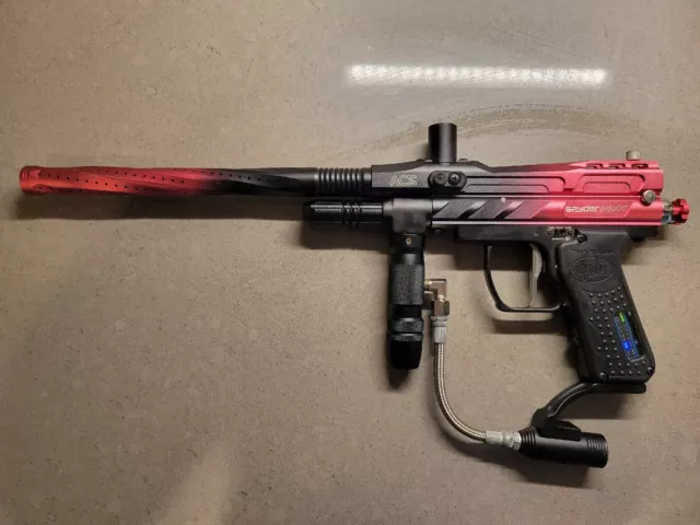 Spyder Pilot ACS Paintball Marker gun Black Red Electronic 20 bps CAMD Board