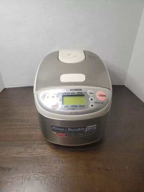 Zojirushi Micom 3 Cup Steamer Rice Cooker Warmer NS-LAC05 White Stainless Pot Zojirushi Micom 3 Cup Steamer Rice Cooker Warmer NS-LAC05 White Stainless Pot