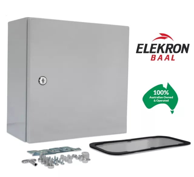 Electrical Steel Enclosure Box Cabinet Switchboard 400(H)x300(W)x200(D) IP66