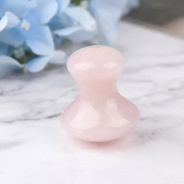 Face Massager Guasha Tool Natural Rose Quartz Mushroom Facial  Foot Acupunct-xd 3