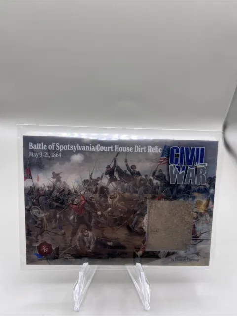 2023 Historic Autograph Civil War Dirt Relic Battle Of Spotsylvania
