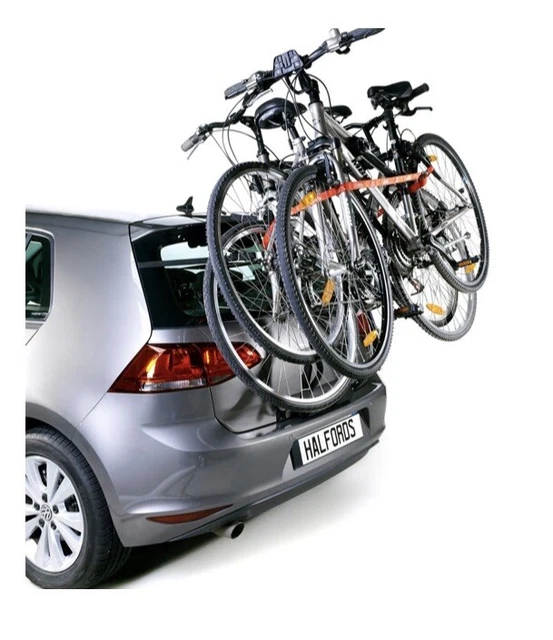 HALFORDS 3 BIKE Rear Mounted Bike Rack New Fully Assembled