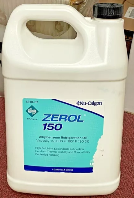 Alkylbenzene Refrigeration Oil, OEM-Approved, 1 Gallon, 150 Viscosity, Copeland