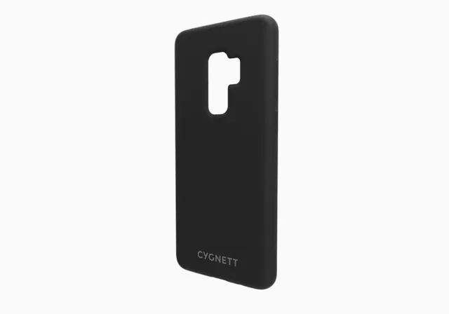 Neu Cygnett Slimline Galaxy S9 Plus SM-G965 schwarze Haut weiches Gefühl Hülle Cover