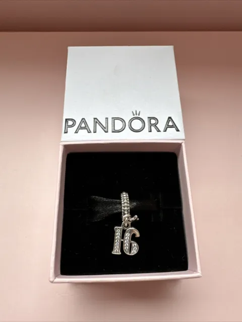 Brand New Pandora ALE S925 Silver 16th Celebration Dangle Charm