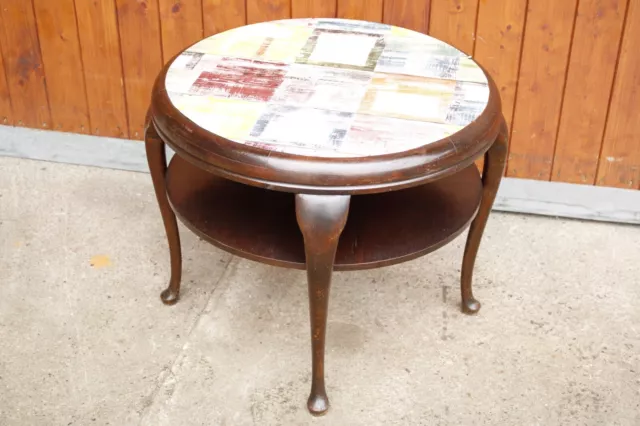 Couchtisch Vintage Antik Louis Philippe Stil Retro Wohnzimmer 60er Sofa Tisch