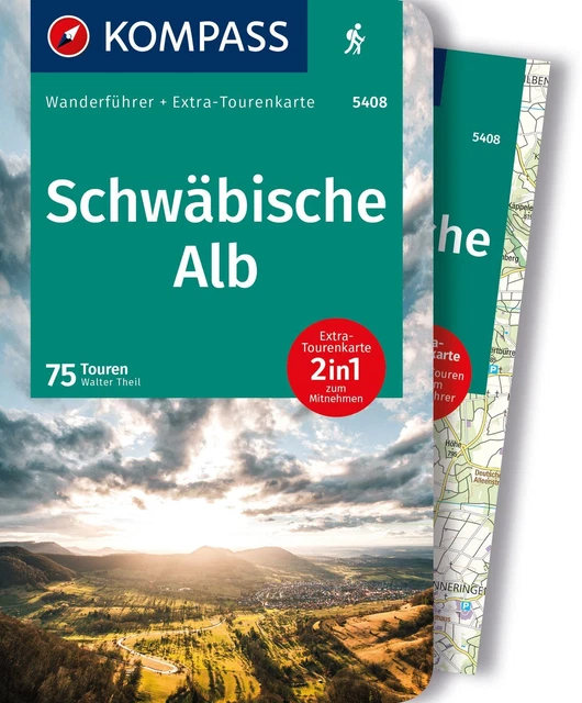 KOMPASS Wanderführer Schwäbische Alb, 75 Touren Walter Theil