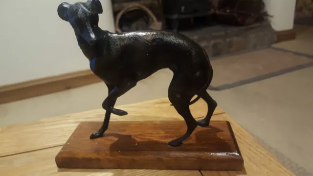 Beautiful 💟 Vintage Greyhound Lurcher Whippet Sight Hound Dog LOOK!