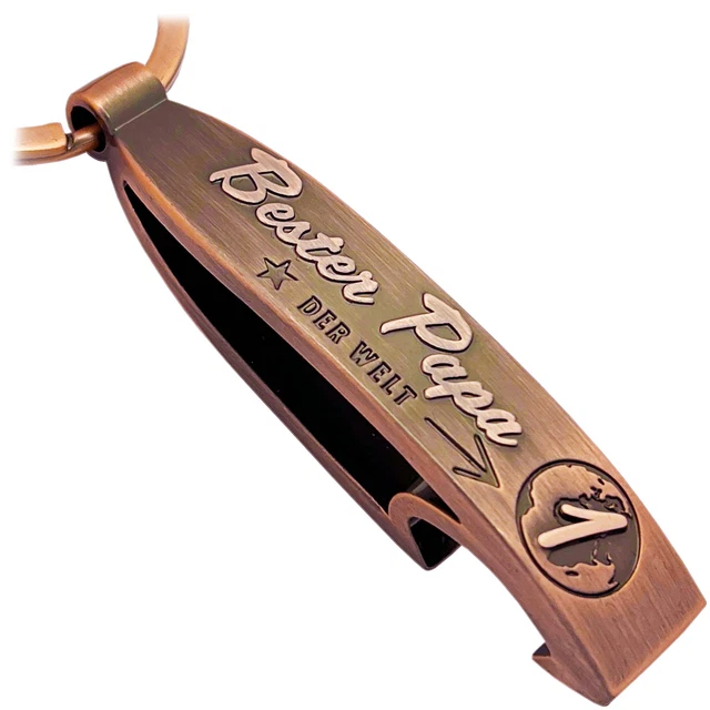 Porte-Clés Papa Pendentif Bester Cadeaux Pour Fête des Pères Père Gravure De