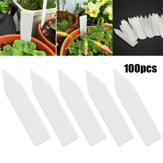 Kunststoff Pflanzenetikett Marker Pflanze Set Tags Wasserdicht 100 Stück