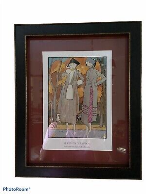 Print To Illustrate 20TH Century Fashion Artists Framed 16x13”