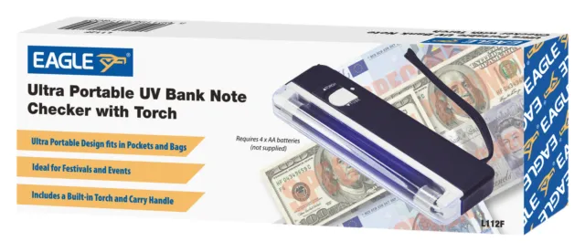 Eagle Ultra Portable UV Light Bank Note Checker with Torch for Bank Notes 3