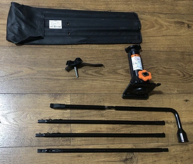 USED 0822 F250 Emergency Flat Replacement Bottle Jack Kit Set Lug