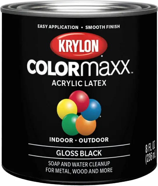 K05605007 Colormaxx Acrylic Latex Brush on Paint for Indoor/Outdoor Use, 8 Fl Oz