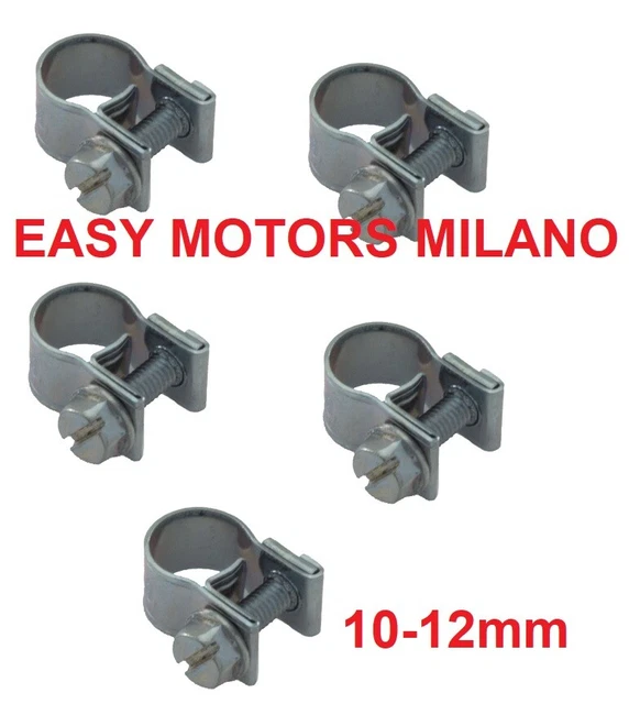 Fascette Per Tubo Benzina 4 Pezzi - Collari In Acciaio Per Auto, Moto, Tosaerba (10-12mm) - Foto 11