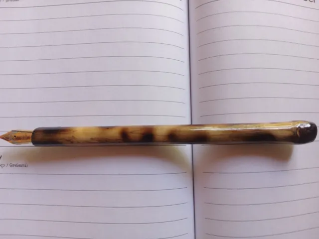 Calligraphy Dip Pen with Gold Nib  & feed F Nib Handmade bamboo Pen Writing Art