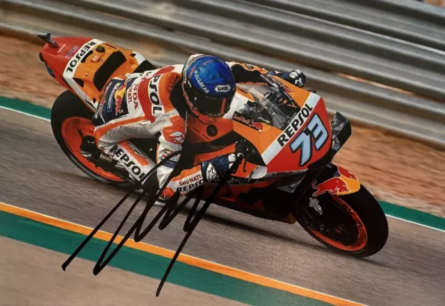 Alex Marquez Hand Signed 6X4 Motogp Photo + Proof - Repsol Honda