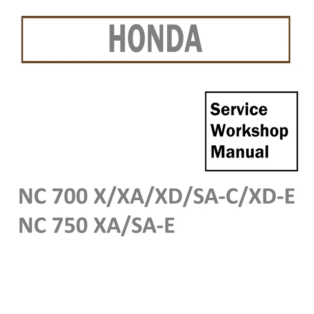 HONDA NC 750 X/XA/XD/S/SA/SD Ab 2016 , Werkstatthandbuch Neu In Bayern - Cham | Motorradersatz