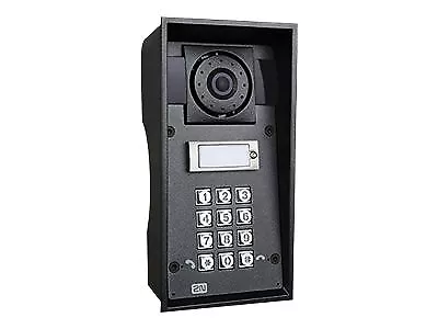 2N Telecommunications 9151101CHKW 2N IP Force 1 Button, HD Camera, Keypad, 10W 2