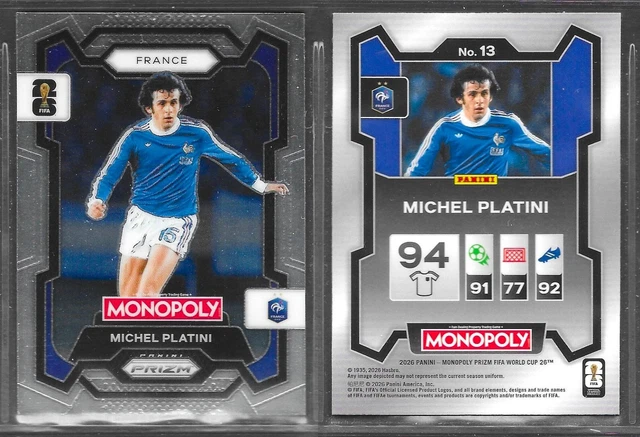 Vignette Panini Michel Platini – France Coupe Du Monde Mexique 1986 #175 – état Neuf